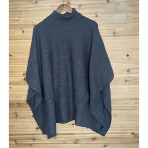 Mersea Sweater Womens‎ One Size Gray Turtleneck Anywhere Poncho